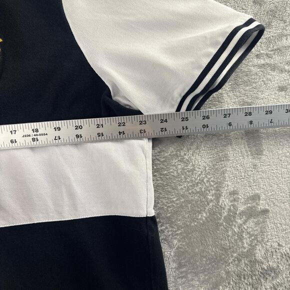 Polo Ralph Lauren black polo Shirt Color Block Big pony Classic Fit Short Sleeve - Picture 7 of 8